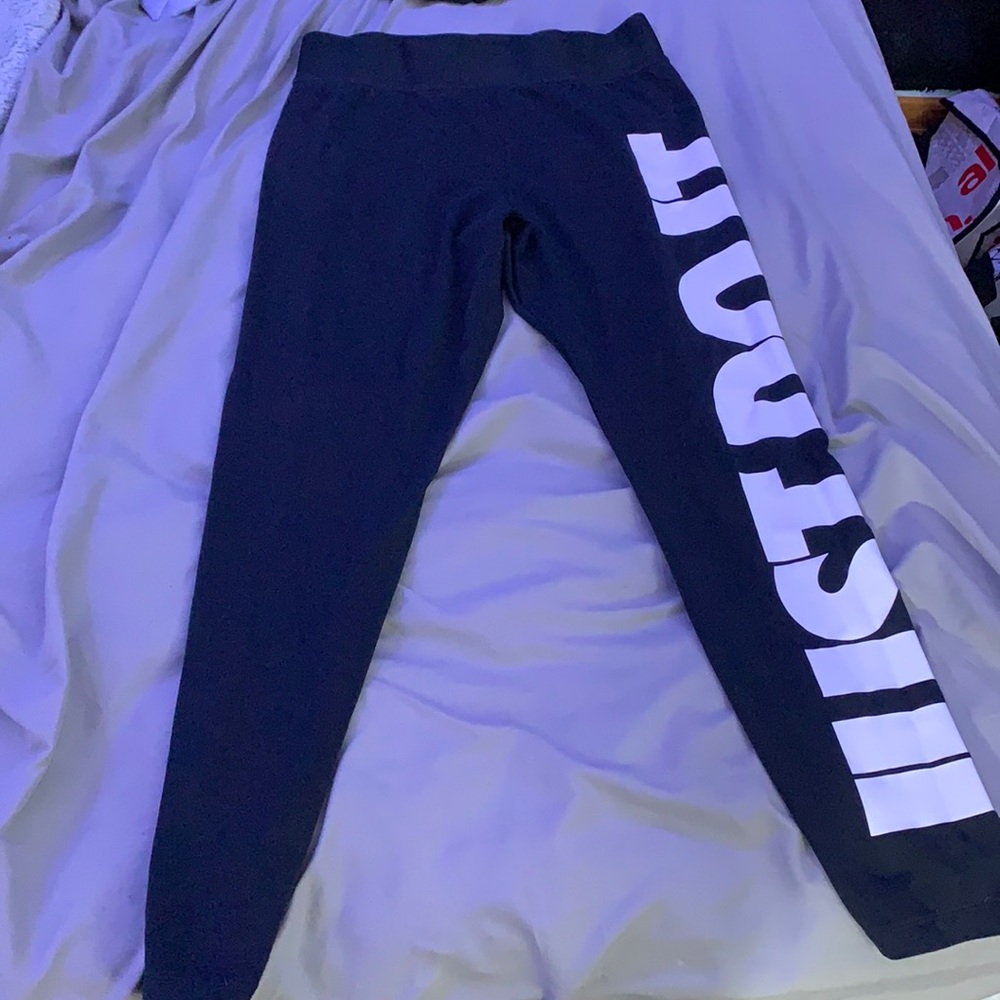 Nike Black And White Leggings , size L